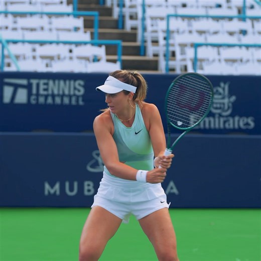 Paula Badosa and Daria Kasatkina grinding on Stadium ahead of the main draw next week! | Mubadala Citi DC Open
