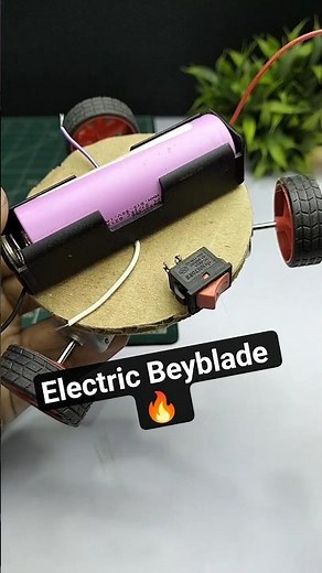 How to make electric beyblade using dc motor || Beyblade kaise banaye #beyblade #project #shorts