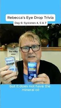 Rebecca's Eye Drop Trivia Day 6: Systanes 4, 5 & 7