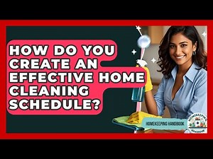How Do You Create An Effective Home Cleaning Schedule? - Homekeeping Handbook