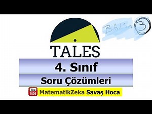 Tales Matematik 4.Sınıf Soru Çözümleri 3.Bölüm