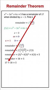 Applications Of The Remainder Theorem #mathmethods #maths #vce