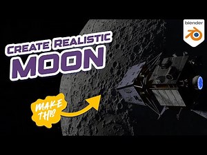 Let's MAKE Moon in Blender | Beginner Friendly Tutorial 😎!! #blender #3d