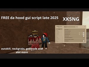 "FREE & KEYLESS" da hood gui script 2025, godmode, autokill, fake pos and is stacked with features