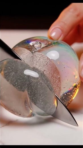 💎 Melting Glass Fruit ASMR | Transparent Jelly Transformation | Ultra Realistic 4K Short