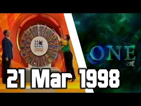 Winning Streak wheel spin and RTÉ One Ad breaks & Continuity | 21 March 1998