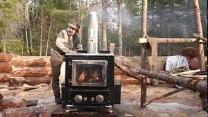 78K views · 4.5K reactions | I hook up the woodstove to keep me warm...
