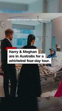 Duke and Duchess of Sussex kick off tour of Australia with visit to children's hospital