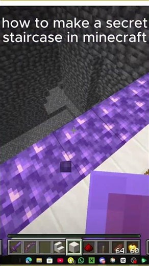 How to make a secret staircase in minecraft