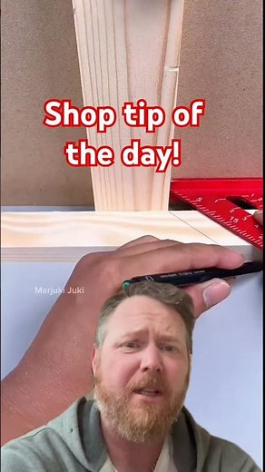 Great tip for cutting trim without needing to measure or guess on the angles! Brilliant!