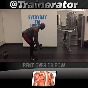 29 reactions · 6 comments | Bent over DB Row. Another great exercise you can do at home. All you need is 2 Dumbells or two water bottles. Do 20 reps and do 20 push ups and repeat 3x. #workout #video #trainer #trainerator #chicago #minneapolis #santamonica | Hamish TheTrainerator | Facebook