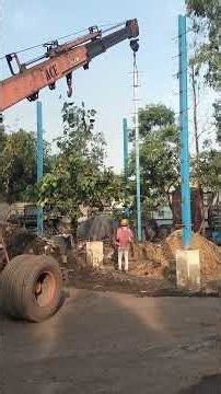 #structure colum erection work 😀💪 #welding