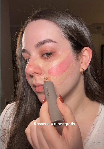 Rosácea como rubor natural: Truco de maquillaje