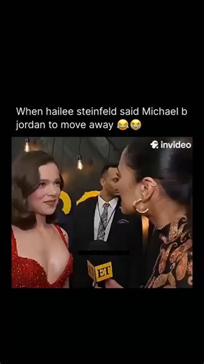 Hollywood moments| Worth Remembering on Instagram: "This is one of those unscripted press‑tour moments fans live for 😂✨ During the press run for Sinners, Hailee Steinfeld and Michael B. Jordan have been stealing the spotlight with their effortless chemistry and playful banter. In a now‑viral interview moment, Hailee was mid‑sentence — clearly praising Michael or talking about working with him — when he casually wandered into frame or chimed in from the background. Without missing a beat, Hailee