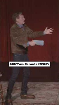 This is what happens when you ask Conan to stay on stage after his set. #peteholmes #standupcomedy