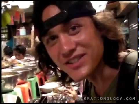 Mark Wiens First Ever Food Review Show | Cambodia 2010 | Eating Bugs and Exploring Local Markets