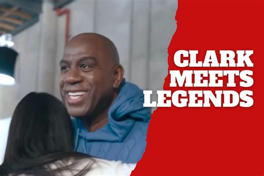 Caitlin Clark joins Samuel L. Jackson Magic Johnson and Charles Barkley for Capital One moment