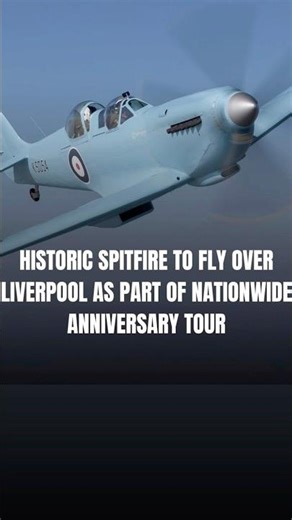 #plane The flight, part of a lap of Great Britain to celebrate the 90th anniversary #spitfire