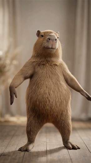 This Capybara Thinks It’s Squidward 💀