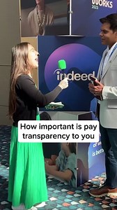 Hannah of Salary Transparent Street asked recruiters and hiring specialists at #IndeedFutureWorks all about pay transparency, and the pressure has paid off! Together we’re making a difference 💙 | Indeed