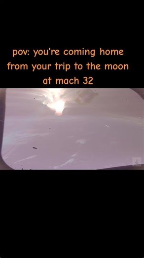 At re-entry, the Artemis 1 Orion spacecraft reached a velocity of 24,581 mph/ 39,567 km/h equivalent to Mach 32. This high-speed lunar return entry was a key test objective for validating the Orion heat shield under conditions more demanding than typical low Earth orbit returns. Spoilers, there were issues found with the Orion heatshield raw video: NASA Images, edited by me for time and ambiance #NASA #Artemis2 #Inspired24