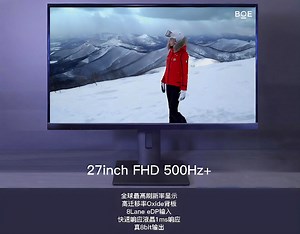 BOE (Beijing Oriental Electronics Group) Unveils World's Fastest Gaming Monitor with a 500Hz Refresh Rate