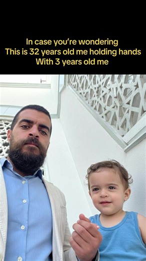 ‏Old me & young me..🥹