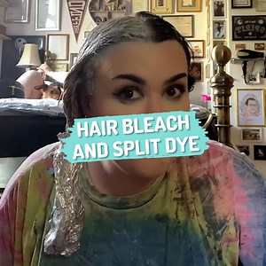444K views · 1.5K reactions | This woman bleaches her hair over and over to do a split dye job on it, and the results are amazing ‍♀️ | Ultimate | Facebook