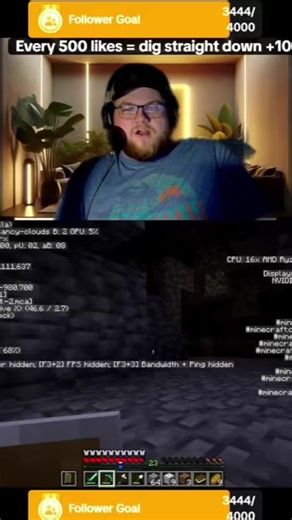 When chat tries to ruin your life and succeeds... #minecraft #warden #livestream