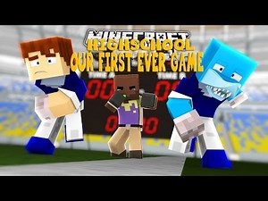 Minecraft HIGHSCHOOL - FIRST FOOTBALL GAME!!!
