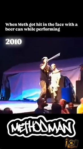 HipHop Hallwayz on Instagram: "August 15, 2010 — Cave-In-Rock, Illinois. Method Man gets struck by a beer can mid-performance at the Gathering of the Juggalos. Blood drawn. Song finished. That’s respect for the craft. #MethodMan #HipHopCulture #WuTang #RapCulture #HipHopHistory"