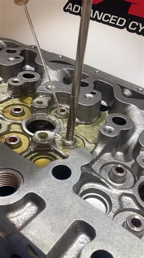 Full head rebuild on a 6.7 Cummins — valve guide job and valve job for perfect sealing, durability, and performance under pressure. 🛠️💪 #advancedcylinderheads #achmachine #cnc #cummins #cylinderhead #valvejob #valveguidejob #newen #robinsmachine | Advanced Cylinder Heads, LLC