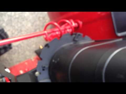 Troy Built 2 Stage STORM 2410 snow thrower how to set up part 2
