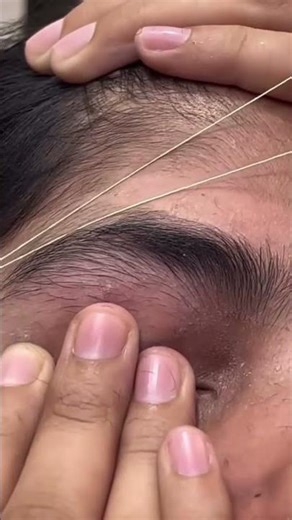 Threading tutorial #threading #youtubeshorts #hair #thread