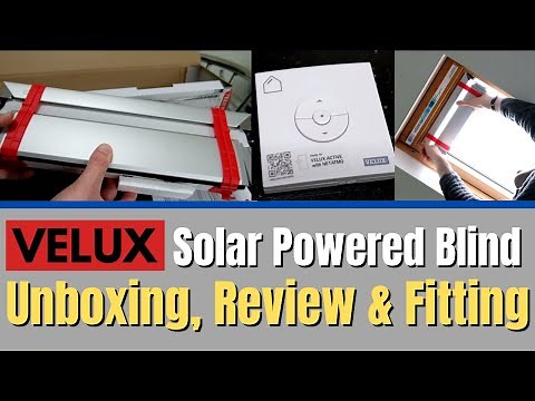 VELUX RSL Solar Powered Blind Unboxing, Review & Fitting Guide // Wire-Free Remote Operated Blind!