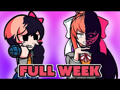 Friday Night Funkin Sayori, Natsuki, Yuri n Monika vs Evil Boyfriend FULL WEEK