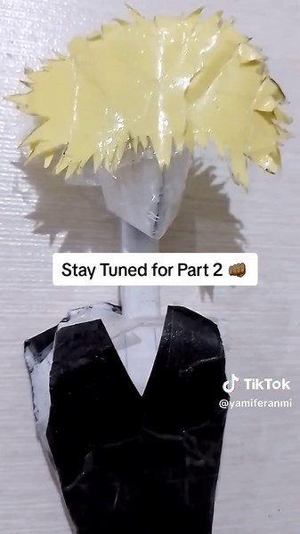 Making Bakugo with Paper and Tape #bakugo #fypシ #papercraft #mha #myheroacademia #handmade #papertoy #paperfigure #anime #animefyp #animetiktok #papertoys #art #yamiferanmi #craft #animetoys