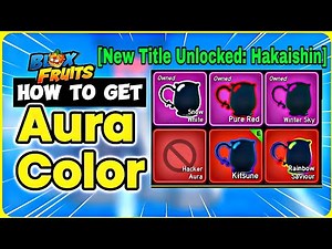How To Get All AURA/HAKI Colour Under 5 Min in Blox Fruit..! Fast & Eazy Method 🤫