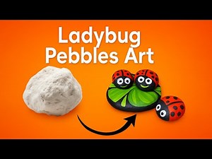 DIY Ladybug Pebble Art | Easy Rock Painting Ideas for Beginners