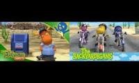 Mix of 2 videos from youtube : The backyardigans special delivery mashup