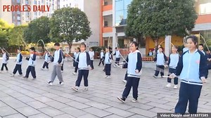 8K views · 712 reactions | How brilliant! Students from a primary school in central China’s Changsha skip rope with some moves from dance of Mongolian ethnic group. | Sports China | Facebook