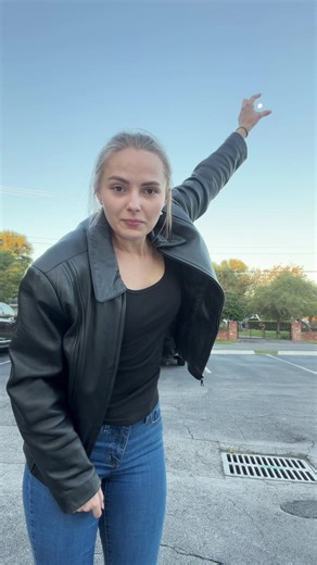 sound effects not included #lookatthemoon #leatherjacket #floridaweatherbelike