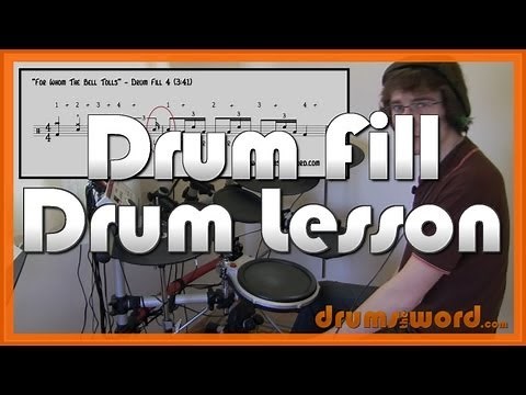 ★ For Whom The Bell Tolls (Metallica) ★ Drum Lesson | How To Play Drum Fill (Lars Ulrich)
