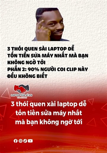Có những người xài laptop 2-3 năm không hư gì, còn có người chưa tới 1 năm đã phải đi sửa. Không phải do hên xui đâu. #laptop #laptopvanphong #laptopgaming #laptopquan10 #laptopgiare