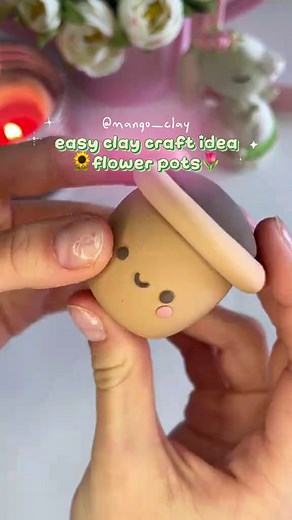 Adorable Foam Clay Flower Pots for Spring