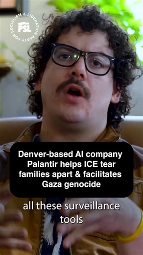 PSL Denver on Instagram: "Palantir Technologies: ✅Private multibillion dollar company ✅Based in Denver ✅Helps ICE put people in concentration camps ✅Facilitates genocide in Gaza We spoke with Juan Sebastián Pinto, an organizer in Denver and former Palantir employee, about the dangers that private multibillion dollar AI companies pose to working class people in Colorado and across the world. As politicians like Mayor Mike Johnston and Governor Polis continue to court and fight for the interests o