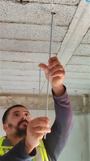 طريقه تثبيت السقف الجبسون بورد على السقف الهوردي بطريقه هندسيه #جبس_بورد #Tablero_Gibson #goviral