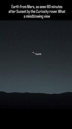 Earth Shines Bright: Curiosity Rover Captures Stunning View 80 Minutes After Sunset on Mars | NASA