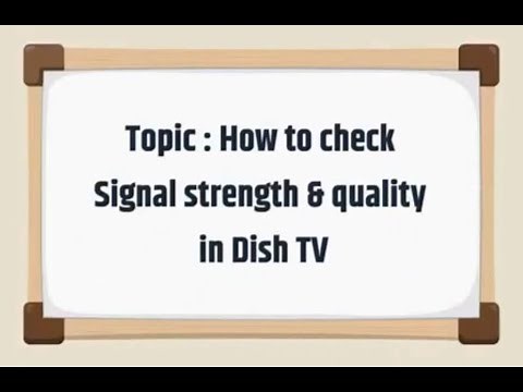 How to check Signal Strength and Quality in Dish TV | STB Info sheet | Transponders | DIY Videos