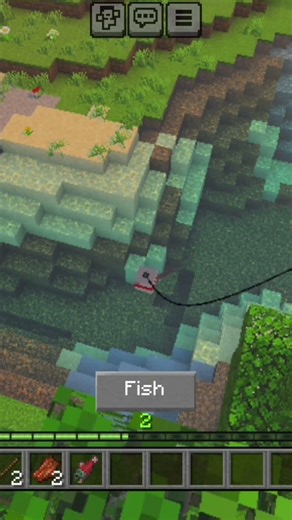 Fishy fish #herefishy #minecraft #meme #fishing #fishinginminecraft